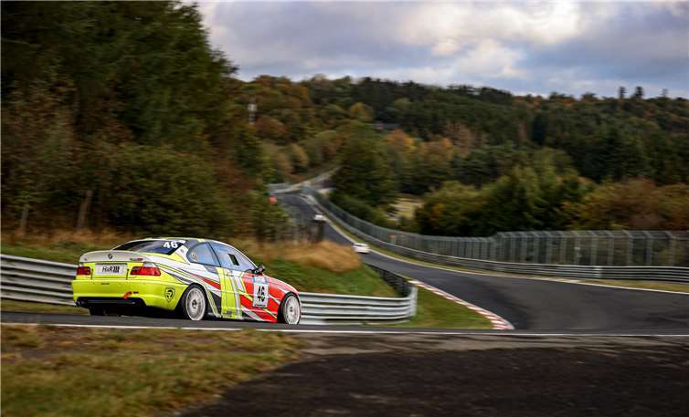 Philipp Weber und Ralf Reinolsmann nahmen mit ihrem BMW E46 332ci teil.