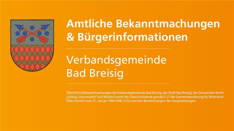 Amtliche Bekanntmachungen VG Bad Breisig