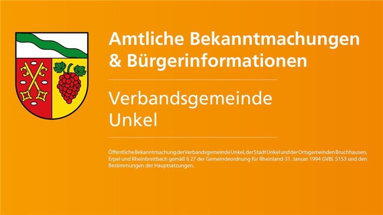 Amtliche Bekanntmachungen VG Unkel