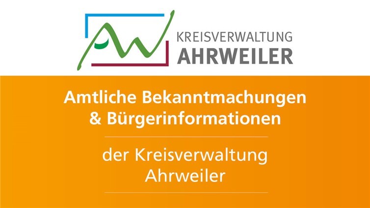 Amtliche Bekanntmachungen Kreis Ahrweiler