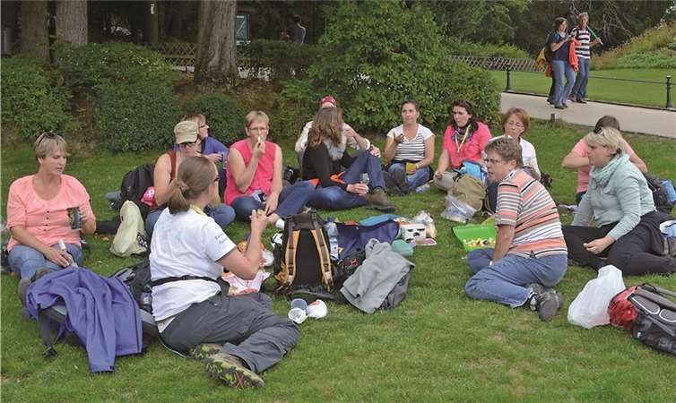 Picknick am Niederwald Denkmal.
