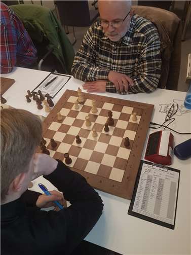 Pietro Gaudent spielte an Brett 1 remis.  Foto: privat