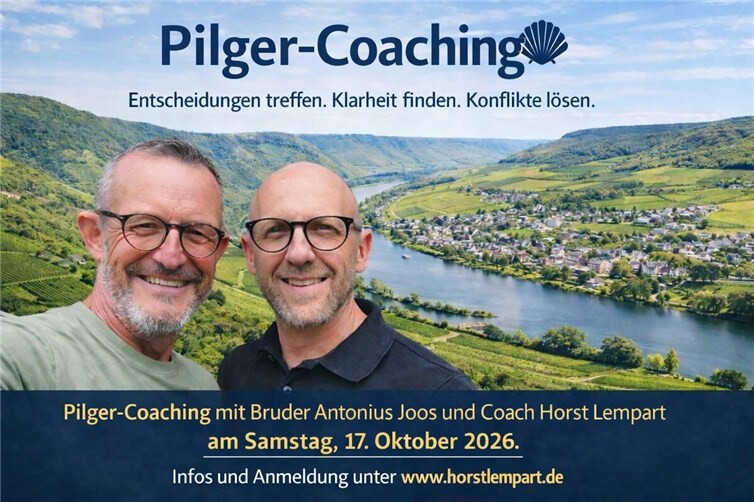 Pilger-Coaching mit Bruder Antonius und Coach Horst Lempart