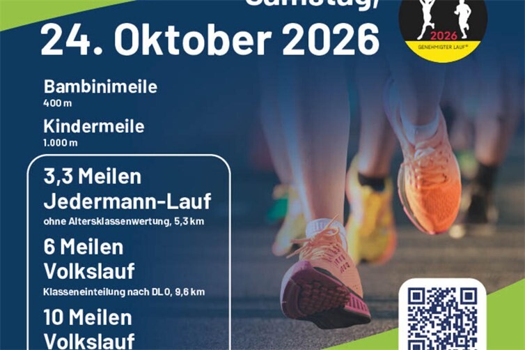 Plakat Obstmeilenlauf 2026