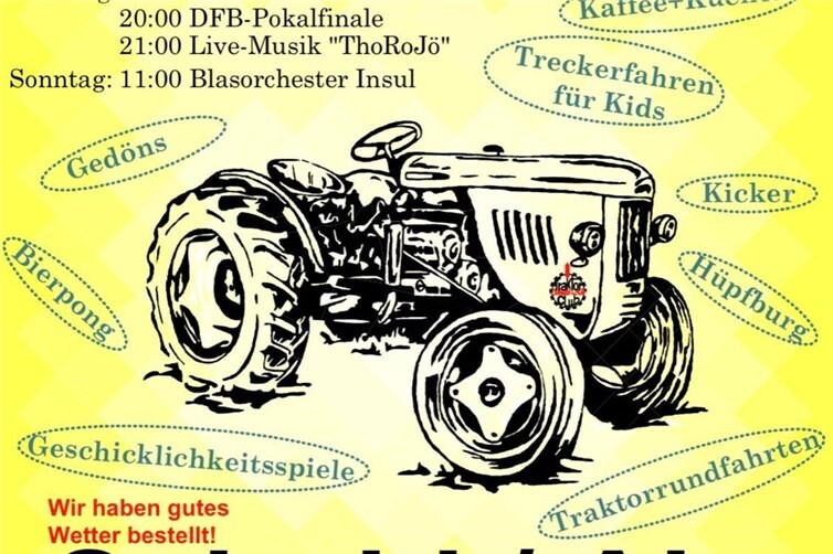 Plakat Traktorfest Schuld