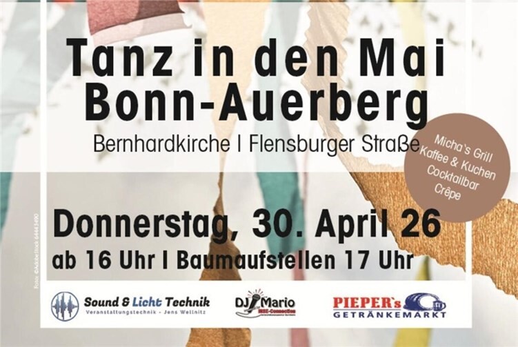 Plakat für das diesjährige Maifest.