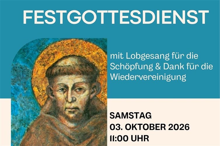Plakat zum Gottesdienst