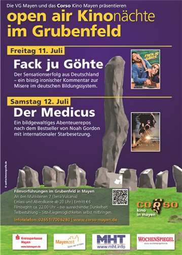 Plakat zum diesjährigen Kino-Event unter freiem Himmel.Grafik: VG Mayen