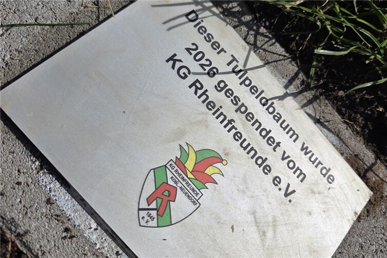 Plakette Baumspende
