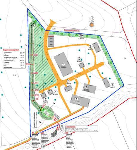 Plan der Frankensiedlung. Quelle: privat