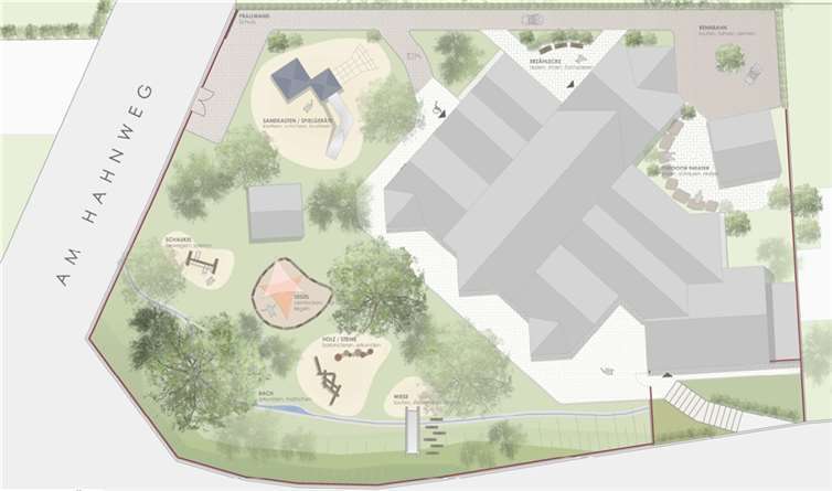 Planungsskizze der Machbarkeitsstudie.