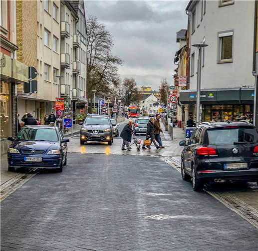 Plateaupflasterung könnte zur Verkehrsberuhigung beitragen.Foto: privat