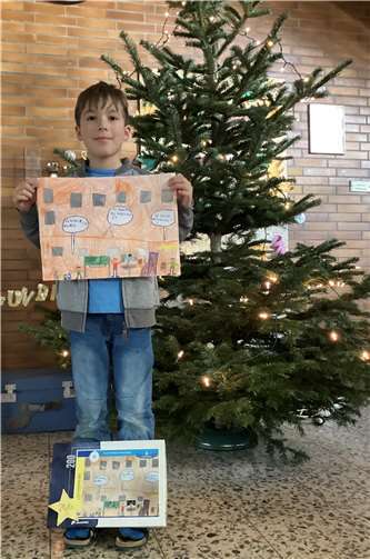 Platz 3 belegte Jonah Schmitz von der Grundschule Ellenz-Poltersdorf.