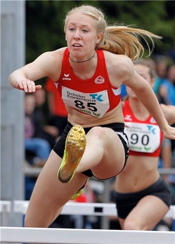 Platz acht für Maren Wilms von der LG Rhein-Wied bei den Deutschen- Mehrkampf- Meisterschaften in Hamburg.Privat