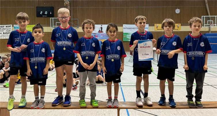 Platz zwei in der Staffel B war der verdiente Lohn für das Engagement der Nachwuchshandballer. Foto: privat