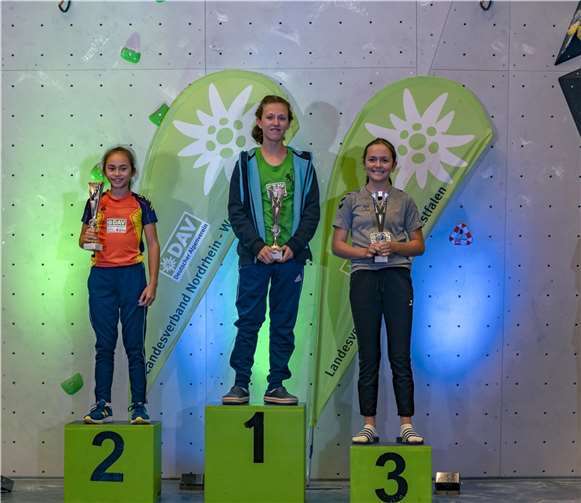 Podium der Landesmeister Jugend C (v.l.): Maileen Komsthöff, Stella Jordans, Hannah Wilkening. Fotos: privat