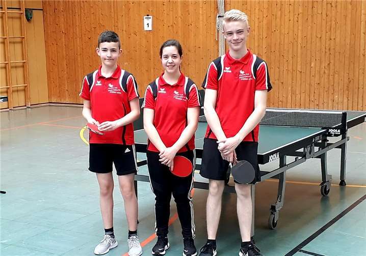 Pokalsieg der Jugend (v.l. Tim Klaes, Isabel Adams, Peter Schmitz). Foto: Privat