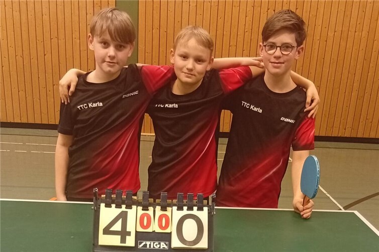 Pokalsieger Jugend C: (v. l.) Niclas und Benjamin Wagenknecht, Enno Kulla