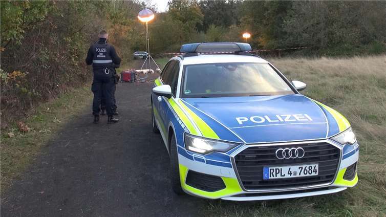 Polizeieinsatz am Rodder Maar.  Foto: WinklerTV