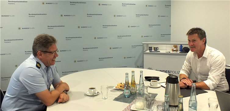 Polizeipräsident Thomas Przybyla und Detlev Pilger MdB.Quelle: Büro von Detlev Pilger MdB