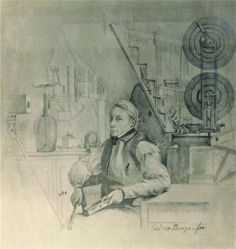 Porträtzeichnung von Carl Ludwig Althans, angefertigt von Carl v. Binzer circa 1835. Stadt Bendorf
