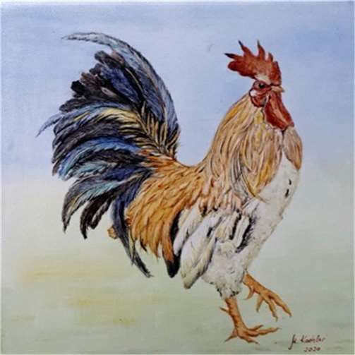 Porzellanmalerei von Magdalene Koehler.