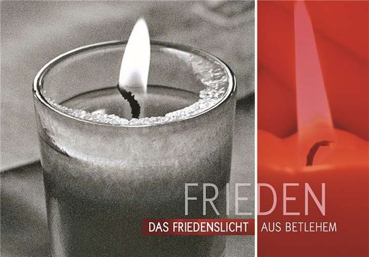 Postkarte Friedenslicht privat