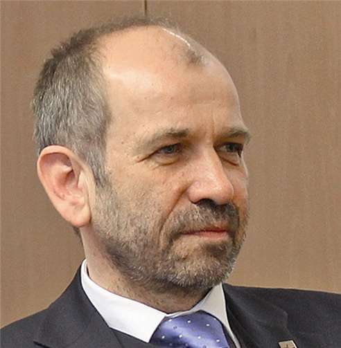 Präses Manfred Rekowski spricht in der Florinskirche. Katrin Püschel