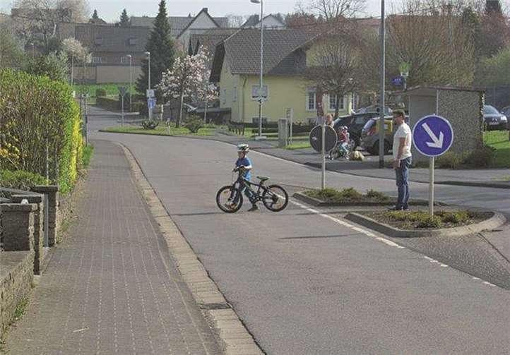 Praktische Übung im öffentlichen Straßenverkehr.