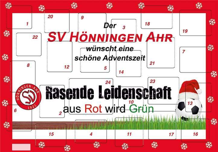 Preise im Wert von über 1000 Euro verbergen sich hinter den Türchen.Foto: SV Hönningen