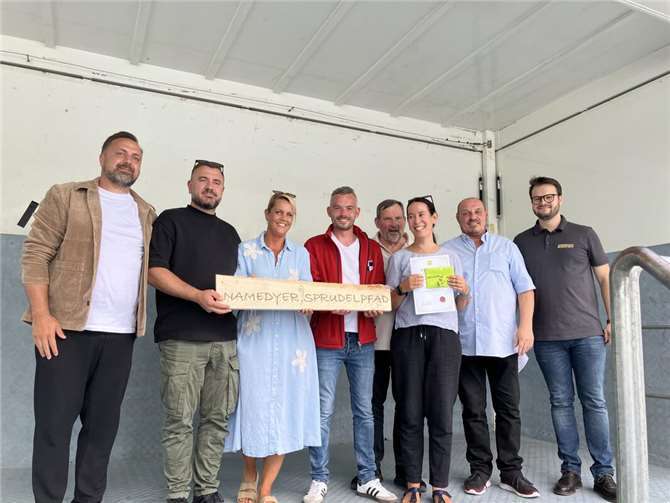 Preisträger geehrt: Vom Rundwanderweg zum Sprudelpfad. Foto: Andernach.net GmbH