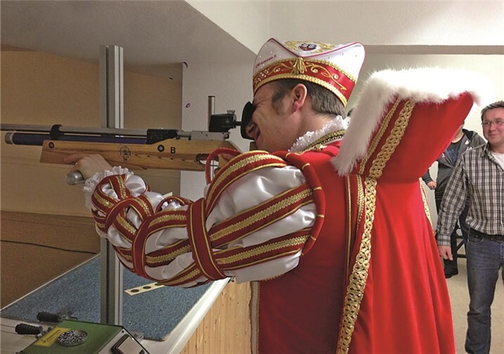 Prinz Christian I. stellte seine Treffsicherheit unter Beweis. privat