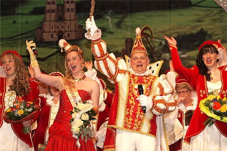 Prinz Eric I. und Confluentia Daniela bei ihrer Inthronisation. Foto: -US-