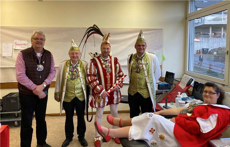 Prinz Hajo I. und sein Gefolge gaben ihr „Bestes“. Foto: DRK Linz am Rhein e.V.