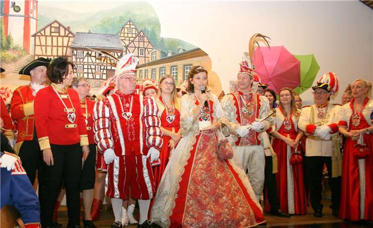 Prinz Hubert konnte auch die Tollitäten der Quellenstadt begrüßen.