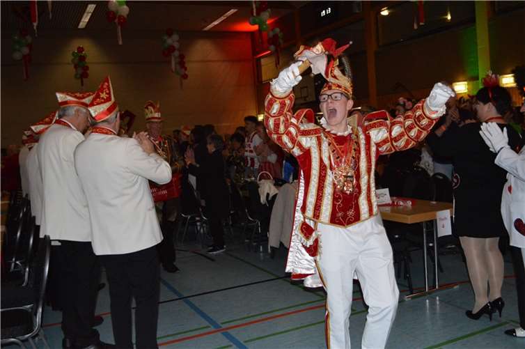 Prinz Leon-Marcel I. Klein in Action, wie er sie während der gesamten Sitzung präsentierte.