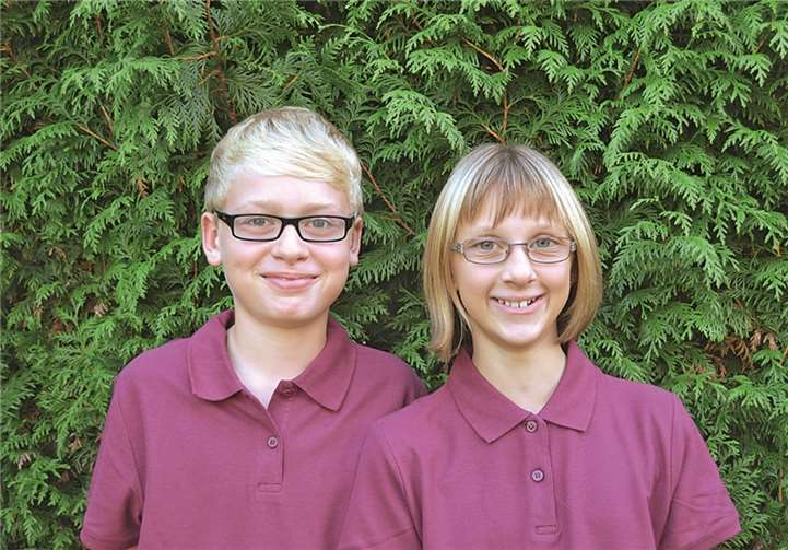 Prinz Lukas I. (Bung, 11 Jahre) und Prinzessin Lena I. (Ruberg, 11 Jahre). privat