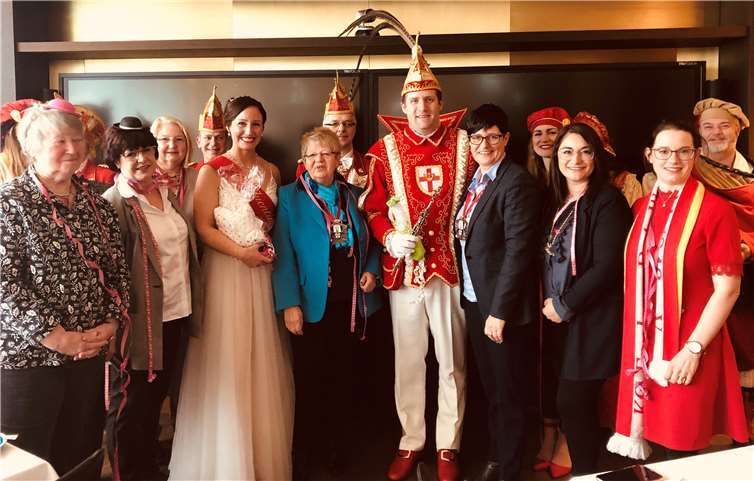 Prinz Marco I. und Confluentia Kim waren zu Gast bei der Frauen Union.Quelle: Frauen Union Koblenz