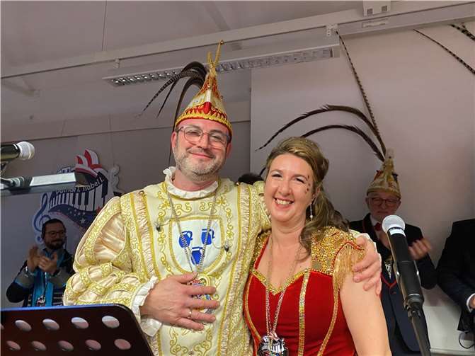 Prinz Patrick I. und Prinzessin Isabel I. im Zauber der Musik zu Gast auf dem Ex-Prinzen-Empfang.