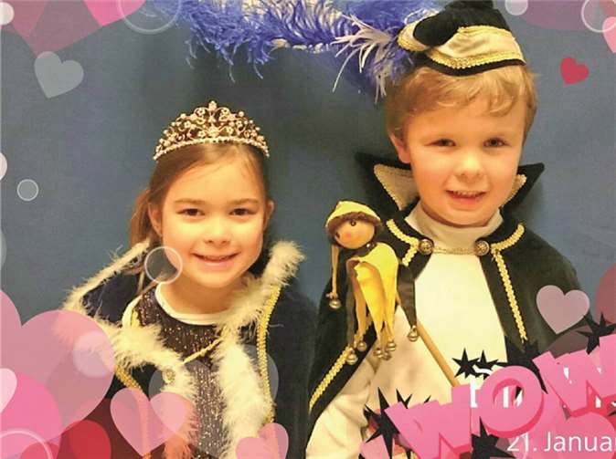 Prinz Pieter I und Prinzessin Maya I. der Kita St. Peter.privat