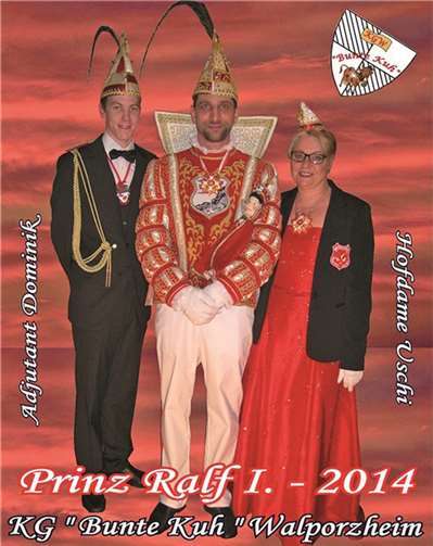 Prinz Ralf I. Melzer, Adjutant Dominik Melzer und Hofdame Uschi Melzer freuen sich auf den Start der Session. privat