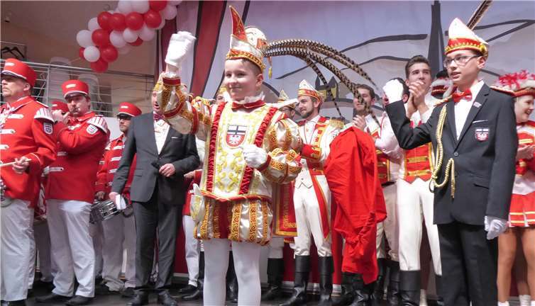 Prinz Rico I. und Adjutant Philip versprühten viel gute Laune.Fotos: Rudat