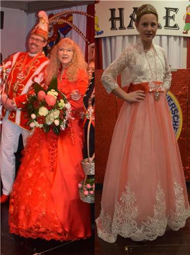 Prinz Thomas II. und seine Lieblichkeit Prinzessin Bea I.sowie Kinderprinzessin Julia II. freuen sich auf die Session. Foto: privat