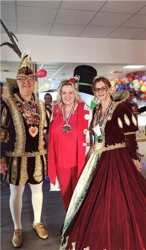 Prinz Udo I. und Prinzessin Claudia I. aus Neuwied folgten der Einladung von Sylvia Breuer.  Foto: privat