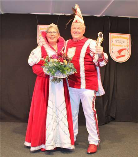 Prinzenpaar Norbert I und Monika II (Cläsgens). Fotos: privat