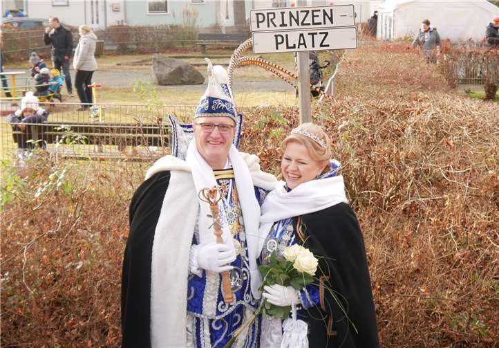 Prinzessin Katja I. und Prinz Albert I. auf dem PrinzenplatzFoto: privat