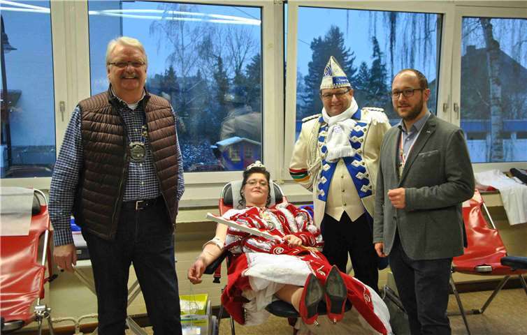 Prinzessin Yvonne I. ist Dauergast bei den Blutspendeterminen in Linz. privat