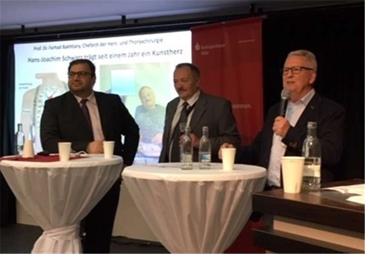 Prof. Bakhtiary, Achim S. und Rainer Walterscheid.Dr. Norbert Becker, SHG Rundums Herz