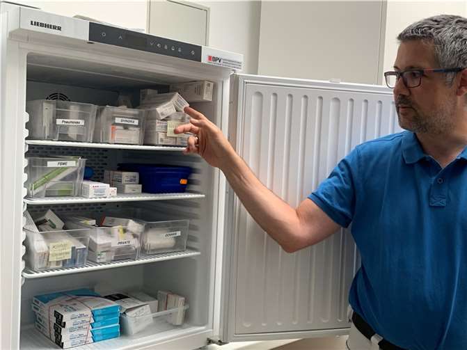 Prof. Dr. Bleckwenn gab einen Einblick in die Hausärztliche Praxis.  Foto: Kerstin Schwanbeck-Stephan/Kreisverwaltung Neuwied