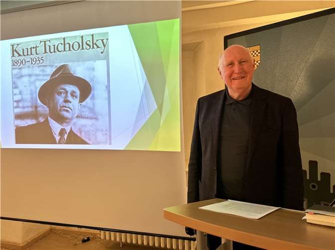 Prof. Dr. Günther Rüther, der 2018 seine Biografie „Wir Negativen“ über Kurt Tucholsky veröffentlichte, referierte über das Leben und Werk des berühmten Journalisten und Schriftstellers. Foto: privat